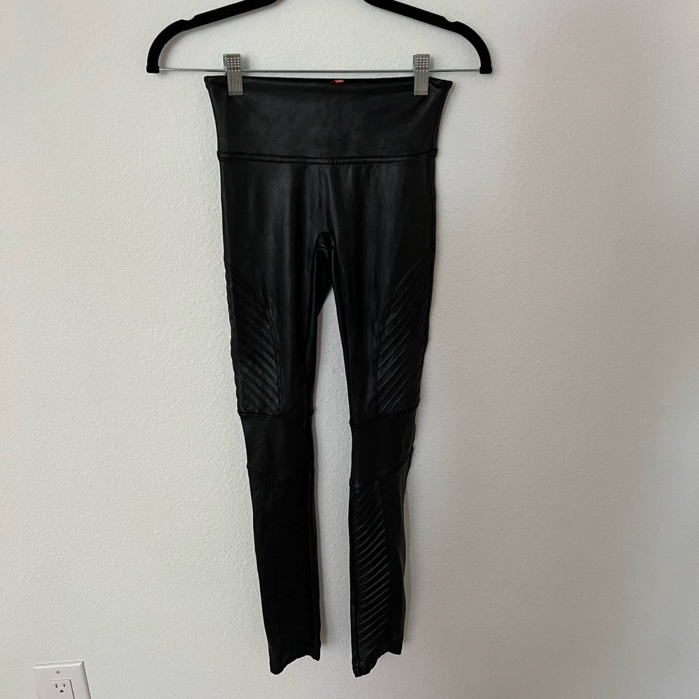 SPANX Moto Faux Leather Leggings